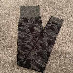 Gymshark Adapt Camo Seamless Leggings - black